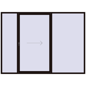 Купити Розсувні терасні двері 3000x2200 мм Patio door (Synego) BLACK_BROWN з двох сторін