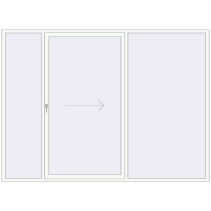 Купити Розсувні терасні двері 3000x2200 мм Patio door (Synego) Білий (RAL 9016) з двох сторін