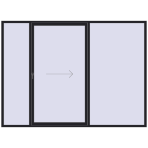 Купити Розсувні терасні двері 3000x2200 мм Patio door (Synego) BLACK_ULTI-MATT з двох сторін