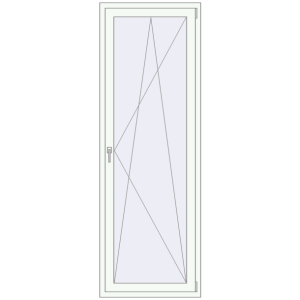 Купити Балконні двері 750x2250 мм REHAU SYNEGO MD BALKON DOOR Білий (RAL 9016) з двох сторін