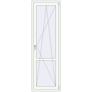 Купити Балконні двері 680x2150 мм REHAU Euro 70 BALKON DOOR Білий (RAL 9016) з двох сторін