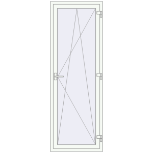 Купити Балконні двері 750x2150 мм REHAU Euro-Design 60 BALKON DOOR