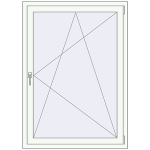 Купити Вікна 950x1400 мм REHAU SYNEGO MD Білий (RAL 9016) з двох сторін