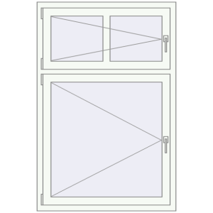 Купити Вікна 1000x1500 мм REHAU EURO 70 Білий (RAL 9016) з двох сторін