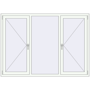 Купити Вікна 1900x1350 мм REHAU EURO 70 Білий (RAL 9016) з двох сторін