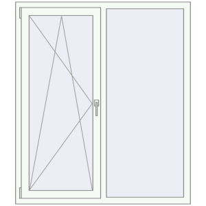 Купити Вікна 1300x1500 мм REHAU EURO 70 Білий (RAL 9016) з двох сторін