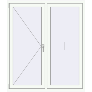 Купити Вікна 1300x1500 мм REHAU EURO 70 Білий (RAL 9016) з двох сторін