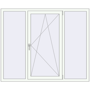 Купити Вікна 1700x1400 мм REHAU EURO 70 Білий (RAL 9016) з двох сторін