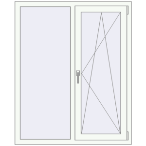 Купити Вікна 1100x1350 мм REHAU Euro-Design 60 Білий (RAL 9016) з двох сторін