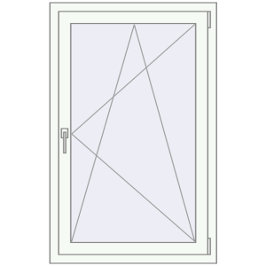 Купити Вікна 800x1300 мм REHAU EURO 70 Білий (RAL 9016) з двох сторін