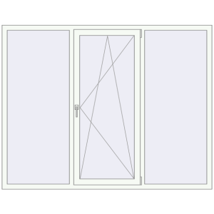 Купити Вікна 2050x1600 мм REHAU EURO 70 Білий (RAL 9016) з двох сторін