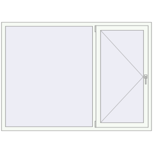 Купити Вікна 1880x1360 мм REHAU Euro-Design 60 Білий (RAL 9016) з двох сторін