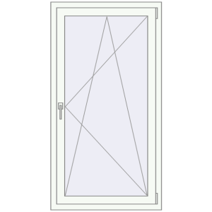 Купити Вікна 800x1450 мм REHAU SYNEGO MD Білий (RAL 9016) з двох сторін