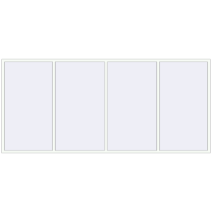 Купити Вікна 3880x1750 мм REHAU Euro-Design 60 Білий (RAL 9016) з двох сторін