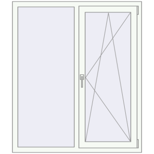 Купити Вікна 1200x1400 мм REHAU EURO 70 Білий (RAL 9016) з двох сторін