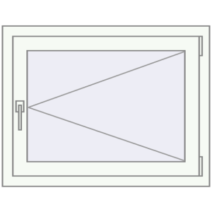 Купити Вікна 840x650 мм REHAU Euro-Design 60 Білий (RAL 9016) з двох сторін