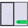 Ціноутворення Sliding patio doors 2500x2200 mm Patio door (Brillant 70) BLACK_ULTI-MATT two-sided. Ціна: ₴83,108.41