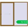 Ціноутворення Sliding patio doors 2500x2200 mm Patio door (Synego) LIGHT_OAK two-sided. Ціна: ₴96,112.30