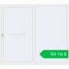 Ціноутворення Sliding patio doors 2500x2200 mm GENEO HST RAL 9016 Traffic white two-sided. Ціна: ₴154,115.72