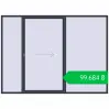 Ціноутворення Sliding patio doors 3000x2200 mm Patio door (Synego) ANTHRACITE_GREY_STRUKTURAL two-sided. Ціна: ₴99,684.22