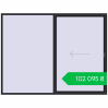 Ціноутворення Sliding patio doors 3000x2300 mm Patio door (Synego) BLACK_ULTI-MATT two-sided. Ціна: ₴102,095.47