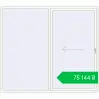 Ціноутворення Sliding patio doors 2500x2200 mm Patio door (Brillant 70) RAL 9016 Traffic white two-sided. Ціна: ₴75,143.91