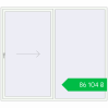 Ціноутворення Sliding patio doors 2500x2200 mm Patio door (Synego) RAL 9016 Traffic white two-sided. Ціна: ₴86,103.96