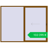 Ціноутворення Розсувні терасні двері 3000x2300 мм Patio door (Synego) GOLDEN OAK з двох сторін. Ціна: ₴102,095.47