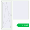 Ціноутворення Balcony doors 2000x2100 mm REHAU Euro 70 BALKON DOOR RAL 9016 Traffic white two-sided. Ціна: ₴16,920.08
