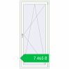 Ціноутворення Balcony doors 900x2100 mm REHAU Euro-Design 60 BALKON DOOR RAL 9016 Traffic white two-sided. Ціна: ₴7,465.44