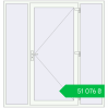 Ціноутворення Entrance doors 2000x2100 mm REHAU SYNEGO Т126 RAL 9016 Traffic white two-sided. Ціна: ₴51,075.98