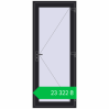 Ціноутворення Entrance doors 900x2200 mm REHAU Т118/60 BLACK_ULTI-MATT two-sided. Ціна: ₴23,321.93