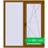Ціноутворення Вікна 1300x1500 мм REHAU EURO 70 GOLDEN OAK з двох сторін. Ціна: 11 685.47 UAH
