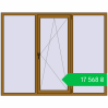 Ціноутворення Вікна 2050x1600 мм REHAU EURO 70 LIGHT_OAK з двох сторін. Ціна: ₴17,568.29