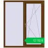 Ціноутворення Tilt-and-Turn 1300x1500 mm REHAU EURO 70 WALNUT two-sided. Ціна: ₴12,131.55