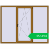 Ціноутворення Вікна 2050x1600 мм REHAU SYNEGO MD LIGHT_OAK з двох сторін. Ціна: ₴25,149.33