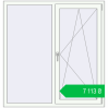 Ціноутворення Вікна 1350x1410 мм REHAU Euro-Design 60 Білий (RAL 9016) з двох сторін. Ціна: ₴7,112.81