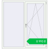 Ціноутворення Tilt-and-Turn 1500x1600 mm REHAU Euro-Design 60 RAL 9016 Traffic white two-sided. Ціна: ₴8,993.22
