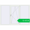 Ціноутворення Tilt-and-Turn 2050x1400 mm REHAU EURO 70 RAL 9016 Traffic white two-sided. Ціна: ₴13,472.60