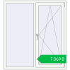 Ціноутворення Вікна 1300x1430 мм REHAU Euro-Design 60 Білий (RAL 9016) з двох сторін. Ціна: ₴7,068.99