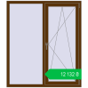 Ціноутворення Вікна 1300x1500 мм REHAU EURO 70 WALNUT з двох сторін. Ціна: ₴12,131.55