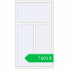 Ціноутворення Tilt-and-Turn 1200x2150 mm REHAU EURO 70 RAL 9016 Traffic white two-sided. Ціна: ₴7,602.76