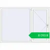 Ціноутворення Tilt-and-Turn 1880x1360 mm REHAU Euro-Design 60 RAL 9016 Traffic white two-sided. Ціна: ₴8,093.35