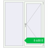 Ціноутворення Tilt-and-Turn 1300x1500 mm REHAU Euro-Design 60 RAL 9016 Traffic white two-sided. Ціна: ₴8,688.02
