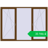 Ціноутворення Tilt-and-Turn 2500x1800 mm REHAU SYNEGO MD WALNUT two-sided. Ціна: ₴35,945.63