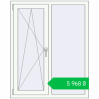 Ціноутворення Вікна 1050x1300 мм REHAU Euro-Design 60 Білий (RAL 9016) з двох сторін. Ціна: ₴5,968.48
