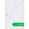 Ціноутворення Tilt-and-Turn 1000x1500 mm REHAU Euro-Design 60 RAL 9016 Traffic white two-sided. Ціна: ₴6,208.41