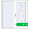 Ціноутворення Вікна 1300x1400 мм REHAU Euro-Design 60 Білий (RAL 9016) з двох сторін. Ціна: ₴7,514.09