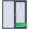 Ціноутворення Tilt-and-Turn 1300x1500 mm REHAU Euro-Design 60 ANTHRACITE_GREY_STRUKTURAL two-sided. Ціна: ₴10,352.44