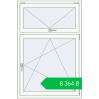 Ціноутворення Вікна 1000x1500 мм REHAU Euro-Design 60 Білий (RAL 9016) з двох сторін. Ціна: ₴8,363.79